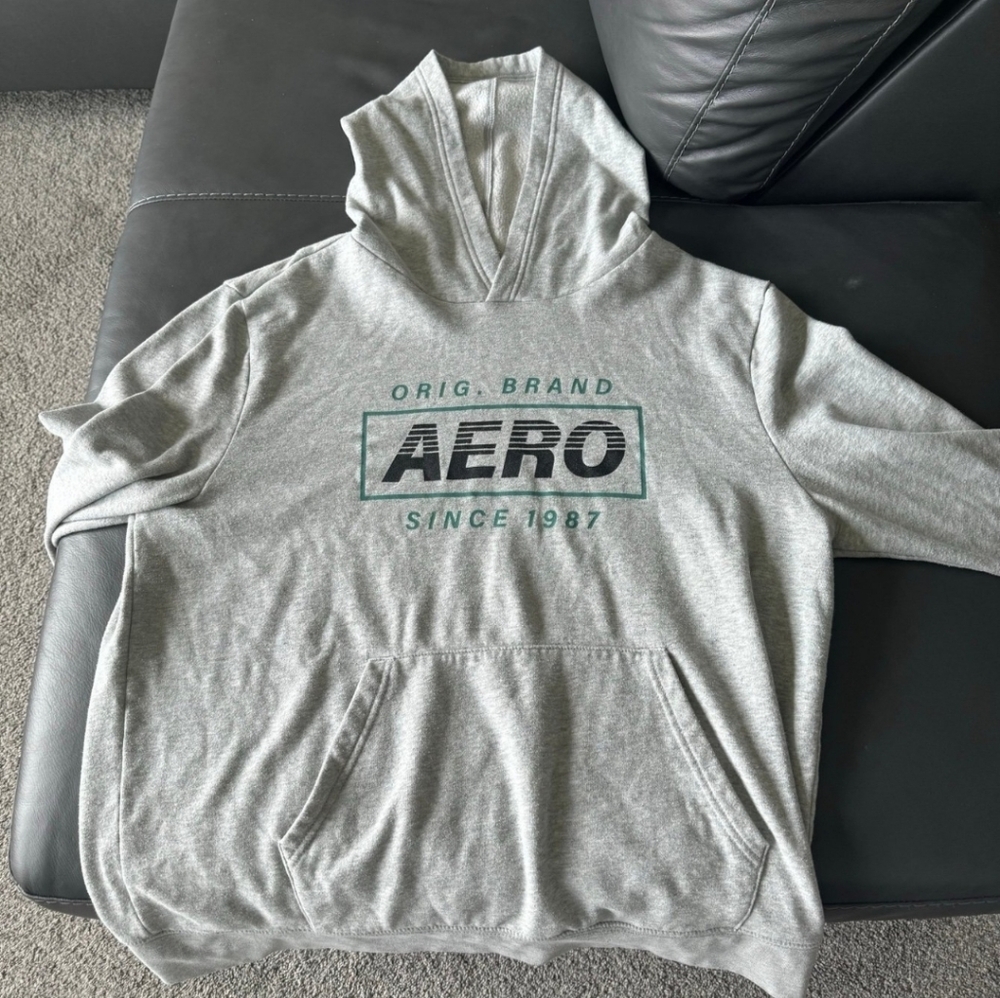Aeropostale Logo Pull-Over Hoodie Size XL